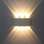 baratos luzes de parede ao ar livre-Lâmpada de parede led ao ar livre à prova d&#039;água 6w iluminação para cima e para baixo luz de parede curvada de cabeça dupla interna quarto moderno luz branca quente