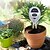 cheap Testers &amp; Detectors-NEW 3 in 1 Round Head Soil Moisture Meter PH Water Acidity Humidity Sunlight Garden Plants Flowers Moist Tester