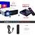 cheap Projectors-Mini Projector AT400 Beamer 3800L Brightness Projector Support 1080P 180 Display Portable Movie Projector 45000Hrs LED Life and Compatible with TV Stick PS4 HDMI TF AV USB for Home Entertainment