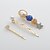 cheap Hair Jewelry-Women&#039;s For Party Evening Gift Holiday Prom Aqua Imitation Pearl Iron rice white Blue Blushing Pink 3pcs