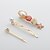 cheap Hair Jewelry-Women&#039;s For Party Evening Gift Holiday Prom Aqua Imitation Pearl Iron rice white Blue Blushing Pink 3pcs