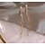 זול עגילים-בגדי ריקוד נשים עגילי טיפה קלאסי אהבה וינטאג&#039; קלסי עגילים תכשיטים זהב עבור מתנה יומי זוג 1