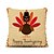 cheap Throw Pillows &amp; Covers-Set of 5 Thanksgiving Linen Square Decorative Throw Pillow Cases Sofa Cushion Covers