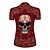 cheap Women&#039;s Cycling Clothing-21Grams Women&#039;s Short Sleeve Cycling Jersey Summer Nylon Polyester Red Sugar Skull Novelty Skull Bike Jersey Top Mountain Bike MTB Road Bike Cycling Ultraviolet Resistant Quick Dry Breathable Sports