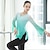 billiga Danskläder till balett-andningsbar balett topp delad träningsprestanda för kvinnor långärmad hög stretchgarn polyester