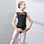 Недорогие Детская танцевальная одежда-Детский балетный купальник/кружевной комбинезон с разрезом для девочек, для тренировок, выступлений, без рукавов, высокое кружево из спандекса
