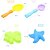 billige Strand- og sandleker-Strandleker Beach Sand Toys Toys Vannleker 6 pcs ABS Til Barne Voksne