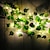 cheap LED String Lights-2M 20LED Artificial Ivy Garland Fake Plants LED Fairy String Light Hanging Leaf for Home Wedding Party Decor Hanging Garden Yard (without battery)