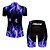 cheap Men&#039;s Clothing Sets-21Grams® Women&#039;s Short Sleeve Cycling Jersey with Shorts Summer Nylon Polyester Black / Blue Patchwork Gradient 3D Bike Clothing Suit 3D Pad Breathable Ultraviolet Resistant Quick Dry Reflective
