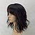 cheap Black &amp; African Wigs-Black Wigs for Women Synthetic Wig Natural Wave Natural Wave Layered Haircut Wig Medium Length Dark Brown Natural Black Rainbow Synthetic Hair with Bangs Natural Black