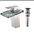 cheap LED Faucets-Bathtub Faucet  G9/16 Hose Contemporary Electroplated Roman Tub Ceramic Valve Bath Shower Mixer Taps