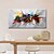 cheap Abstract Paintings-Oil Painting Hand Painted Horizontal Abstract Pop Art Modern Stretched Canvas