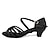olcso Latin cipők-Női Latin cipő Tánccipők Teljesítmény Edzés Gyakorlat Szatén Alap Professzionális Magassarkúk Lágyabb talpbetét Csat Egyszínű Alacsony Vastag sarok Fém csat Ezüst Fekete Fehér