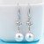 cheap Earrings-Women&#039;s Cubic Zirconia Earrings Retro Precious Imitation Pearl Earrings Jewelry Silver For Party Wedding Bar Festival 1 Pair