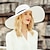 זול כובע מסיבות-פּוֹלִיאֶסטֶר כובעים עם רצועה קלועה 1 pc חתונה / גביע מלבורן כיסוי ראש