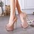 cheap Women&#039;s Heels-Women&#039;s Heels Sandals Stiletto Heel Peep Toe Daily PU Summer White Black Pink / 3-4