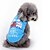 preiswerte Hundekleidung-Katze Hund T-shirt Welpenkleidung Herz Sterne Hundekleidung Welpenkleidung Hunde-Outfits Weiß Blau Kostüm für Mädchen und Jungen Hund Terylen XS S M L