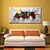 cheap Abstract Paintings-Oil Painting Hand Painted Horizontal Abstract Pop Art Modern Stretched Canvas