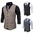 cheap Cosplay &amp; Costumes-Gentleman Kingsman Retro Vintage Roaring 20s 1920s The Great Gatsby Masquerade Vest Waistcoat Outerwear Adults&#039; Men&#039;s Polyester Slim Fit Costume Black / Gray / Coffee Vintage Cosplay Sleeveless Event