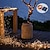 رخيصةأون أضواء شريط LED-2 قطعة سلسلة أضواء الجنية الشمسية في الهواء الطلق 12 متر 100 المصابيح أضواء بيضاء دافئة RGB متعدد الألوان مقاوم للماء لحديقة فناء حفلة عطلة عيد الميلاد