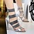 cheap Women&#039;s Heels-Women&#039;s Heels Daily Summer Stiletto Heel Peep Toe PU Zipper Silver Black Gold