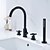 cheap Bathtub Faucets-Bathtub Faucet - Contemporary Painted Finishes Roman Tub Ceramic Valve Bath Shower Mixer Taps