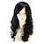Недорогие старший парик-светлые парики для женщин синтетический парик объемная волна волнистые с челкой парик женская боковая часть синтетические волосы светлые парики блондинка длинный черный / красный блондинка черный 22