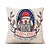 cheap Throw Pillows &amp; Covers-Set of 4 Christmas Pillow Covers Cotton Linen Santa Tree Reindeer Holiday Christmas Decoration