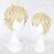 cheap Costume Wigs-Cosplay  Wig Cosplay Wig Zhou Qiluo Game Love and producer Curly Cosplay With Bangs Wig Blonde Short Blonde Synthetic Hair 12 inch Men‘s Anime Cosplay Easy to