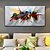 cheap Abstract Paintings-Oil Painting Hand Painted Horizontal Abstract Pop Art Modern Stretched Canvas