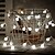 olcso LED szalagfények-13 láb / 4 m 40leds gömblámpa 8 üzemmód távvezérlő vízálló elemmel működő tündér húros fények hálószobás kerti esküvői party dekorációhoz