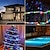 cheap LED Strip Lights-Outdoor Solar Led Strip Light Garden String Light 5M 16.4ft Waterproof Warm White RGB 2835SMD Christmas Terrace Balcony Stairs Pergola Decor 8mm 150 LEDs