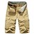 cheap Trousers &amp; Shorts-Men&#039;s Hiking Shorts Hiking Cargo Shorts Solid Color Outdoor Regular Fit Front Zipper Multi-Pockets Quick Dry Breathable Cotton Shorts Bottoms Army Green Khaki Camping / Hiking Hunting Fishing 29 30
