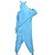 voordelige Kigurumi-pyjama&#039;s-Volwassenen Kigurumi pyjamas Nijlpaard Dieren Onesie pyjamas Fleece Roze / Blauw Cosplay Voor Mannen &amp; Vrouwen Dieren nachtkleding spotprent Festival / Feestdagen kostuums / Gympak / Onesie