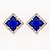 preiswerte Ohrringe-Damen Kubikzirkonia Ohrring Quadratisch Mini Stilvoll Luxus vergoldet Ohrringe Schmuck Blau Für Hochzeit Täglich 1 Paar