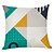 cheap Throw Pillows &amp; Covers-6 pcs Linen Pillow Cover, Geometric Geometic Casual Modern Square Traditional Classic