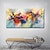 preiswerte Abstrakte Gemälde-Hang-Ölgemälde Handgemalte Horizontales Panorama Abstrakt Blumenmuster / Botanisch Modern Fügen Innenrahmen / Gerollte Leinwand