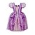 cheap Movie &amp; TV Theme Costumes-Princess Belle Elsa Dress Flower Girl Dress Girls&#039; Movie Cosplay A-Line Slip Purple Yellow Light Purple Dress Halloween Children&#039;s Day Masquerade Polyester