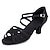 cheap Latin Shoes-Women&#039;s Latin Shoes Salsa Shoes Dance Shoes Training Performance Practice Satin Basic Professional Heel Softer Insole Buckle Solid Color Thick Heel Buckle Black Brown Beige