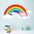 cheap Decorative Wall Stickers-Unicorn Rainbow Decorative Wall Stickers - Plane Wall Stickers Nursery / Kids Room 60*29cm Wall Stickers for bedroom living room