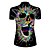 cheap Men&#039;s Clothing Sets-21Grams Women&#039;s Short Sleeve Cycling Jersey with Shorts Summer Nylon Polyester Black / Blue Gradient Sugar Skull 3D Bike Clothing Suit 3D Pad Ultraviolet Resistant Quick Dry Breathable Reflective