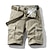 cheap Cargo Shorts-Men&#039;s Hiking Shorts Cotton Dark Grey Army Green Light Grey Cargo Shorts Military 10&quot; Quick Dry Multi Pockets Clothing Clothes Work Camping / Hiking Hunting Fishing Climbing Beach / Belts not included