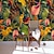 Χαμηλού Κόστους Ταπετσαρία Floral &amp; Plants-τοιχογραφία τοίχου αυτοκόλλητο που καλύπτει εκτύπωση τροπικό φοίνικα λουλούδι φύλλο καμβά σπίτι διακόσμηση φλούδα και αφαιρούμενο ραβδί