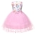 cheap Movie &amp; TV Theme Costumes-Princess Unicorn Outfits Flower Girl Dress Girls&#039; Movie Cosplay A-Line Slip Vacation Dress White Purple Blue Dress Children&#039;s Day Masquerade Polyester