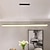 cheap Line Design-LED Linear Pendant Light Modern Black Gold 100cm Office Dining Room Chandelier Painted Finishes Aluminum Adjustable Pendant Light 110-120V 220-240V Warm White Cold White
