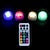 cheap Underwater Lights-Outdoor 10Pcs Underwater LED Light Indoor Outdoor IP68 Waterproof Candle Lights 3cm Mini Pool Vase Lamp with 2 Remote Control RGB Submersible lamps Aquarium Swimming Pool Decoration Light