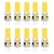 abordables Ampoules LED double broche-10pcs g4 10w 1000lm cob 2508 led bi-pin ampoule pour armoire lumière plafonniers rv bateaux éclairage extérieur 100w halogène équivalent blanc chaud blanc froid