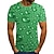 halpa miesten 3d t-paita-miesten t-paita pyöreä pääntie lyhythihainen vihreä sininen purppura rento päivittäin print topit streetwear liioiteltu kesän graafiset t-paidat
