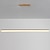 cheap Line Design-LED Linear Pendant Light Modern Black Gold 100cm Office Dining Room Chandelier Painted Finishes Aluminum Adjustable Pendant Light 110-120V 220-240V Warm White Cold White