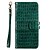 cheap Other Phone Case-Case For Nokia Nokia 3.2 2.2 7.2 Card Holder Flip Magnetic Full Body Cases Solid Colored PU Leather TPU CROCODILE PRINT